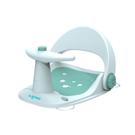 Ingrijire bebelusi - Scaun baie bebe cu ghidon , spatar reglabil , verde, U-Grow