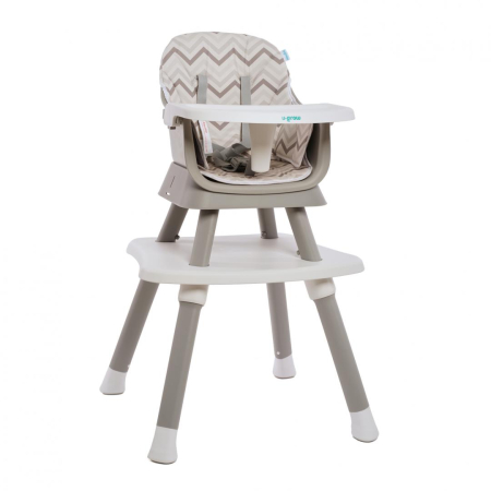 Mama si copilul - Scaun de masa multifunctional gri, U-Grow