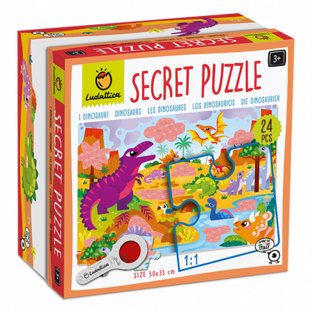 Jucarii Educative - Secret Puzzle - Dinozaurii