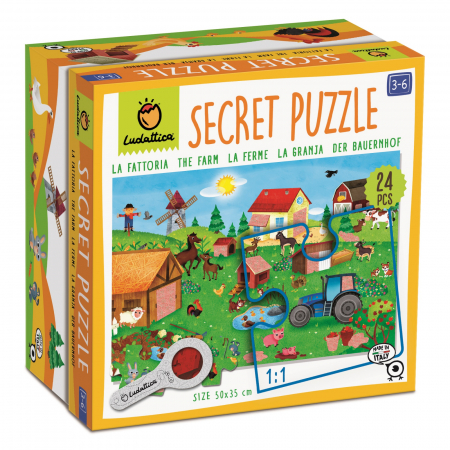 Jucarii 3-5 ani - Secret Puzzle - Ferma