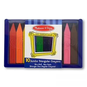 Set 10 creioane groase trunghiulare Melissa and Doug [0]