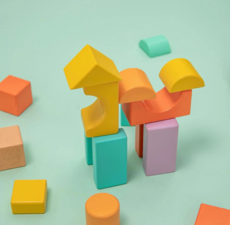 Set 100 cuburi din lemn, UMU Toys [1]