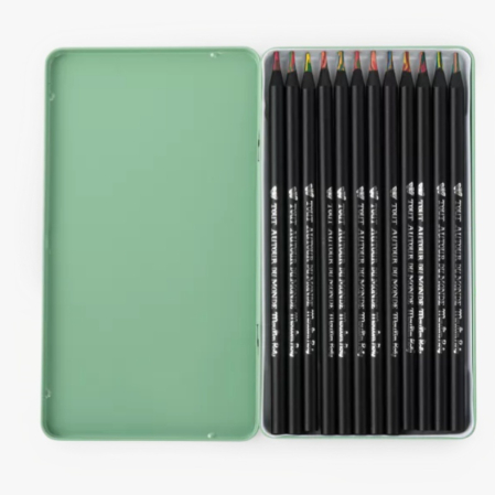 Set 12 creioane colorate multicolore, Moulin Roty [2]