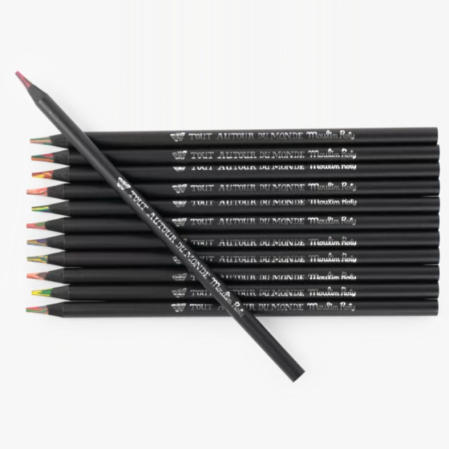 Set 12 creioane colorate multicolore, Moulin Roty [3]