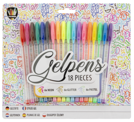 Noutati - Set 18 pixuri cu gel