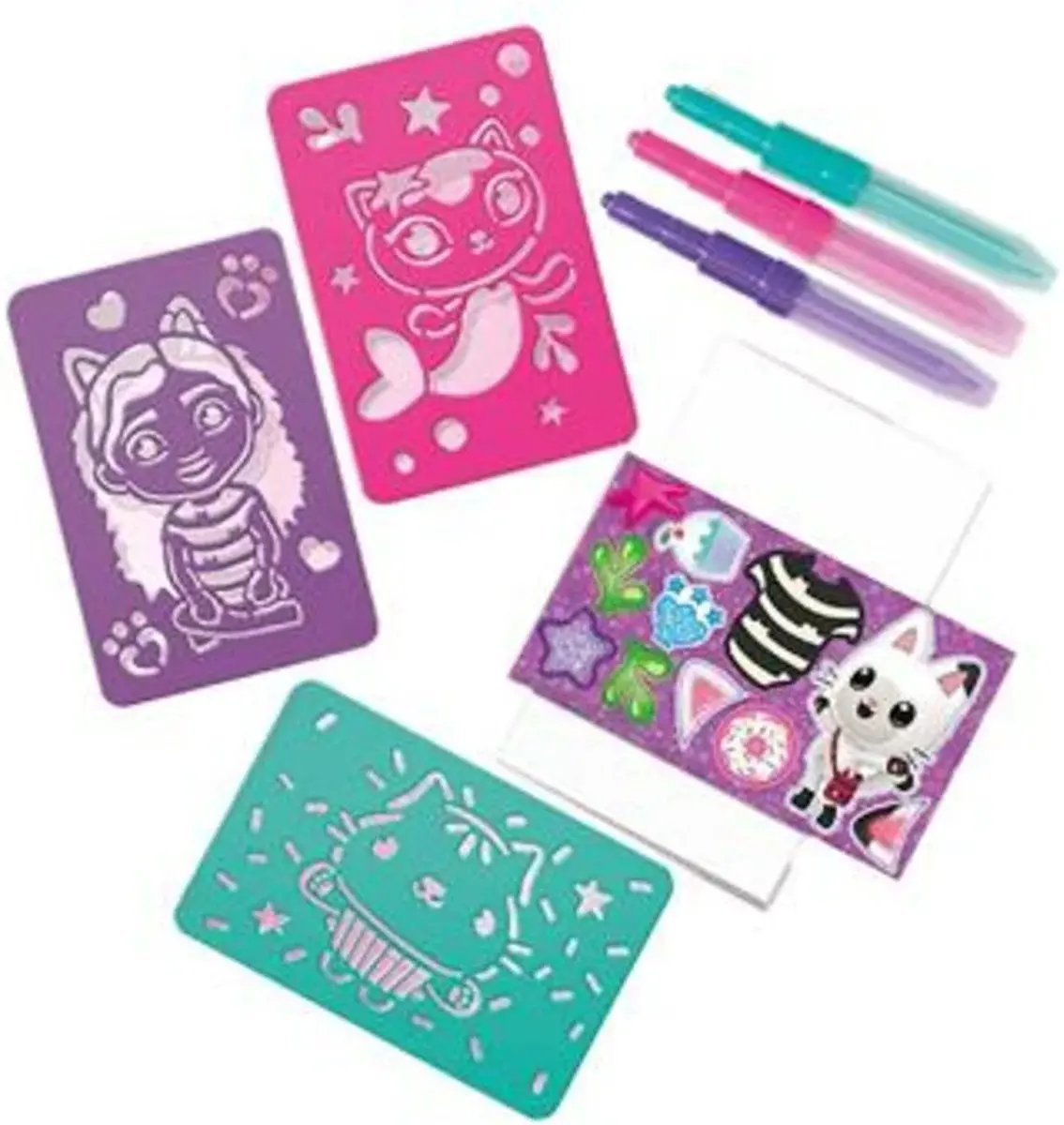 Set 2 in 1 Gabby's Dollhouse -  Bratari cu pandantive & carioci de suflat [3]