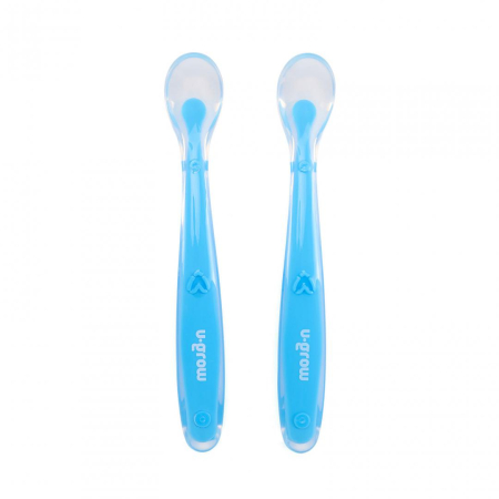 Set 2 lingurite silicon , light blue, U-Grow [1]