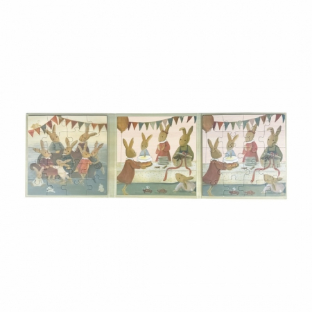 Set 2 puzzle-uri magnetice Familia iepurasilor, Egmont Toys [1]