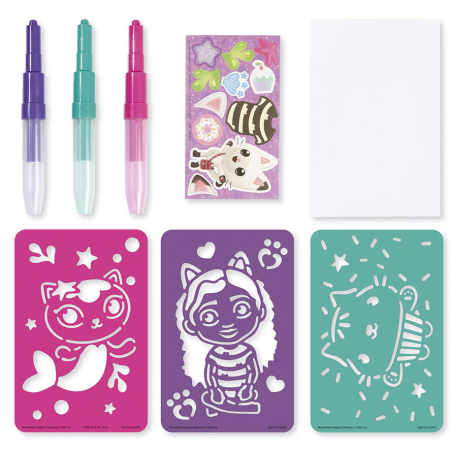 Set 3 in 1 Gabby's Dollhouse - Bratari, carioci de suflat & pictura cu diamante [2]