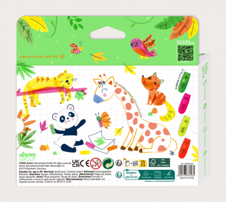 Set 4 Mini Markere Neon – Animale [1]