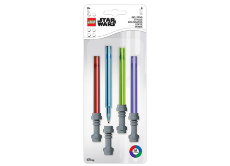 LEGO® - Set 4 pixuri colorate cu gel LEGO Star Wars Lightsaber