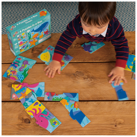 Set 4 puzzle-uri  - Oceanul vesel (2,3,4,5 piese) [3]