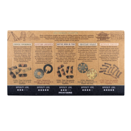 Set 5 jocuri logice IQ inspirate din civilizatii antice - Lost Treasure Collection [8]