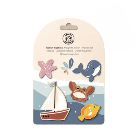 Set 5 magneti din lemn Ocean, Speedy Monkey [1]