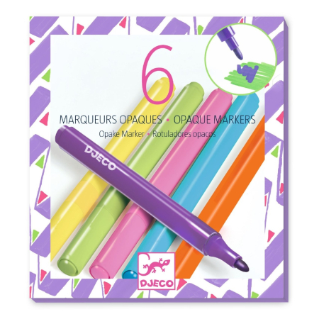 Varsta - Set 6 markere opace, Djeco