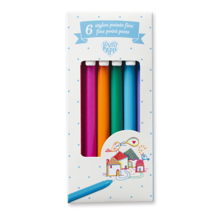 Set 6 pixuri cu gel 0.7 mm, Djeco [3]