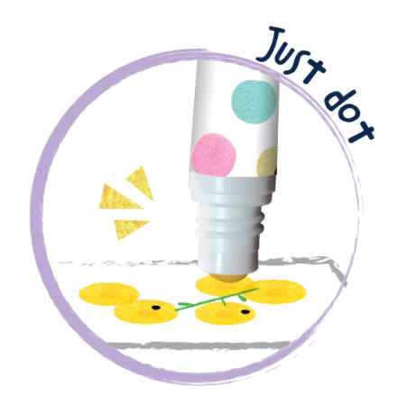 Set 8 carioci lavabile Dots 4 Fun - culori perlate [3]