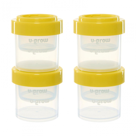 Set 8 recipiente cu capac pentru stocare hrana copii , 4*80ml + 4*220ml, U-Grow [2]