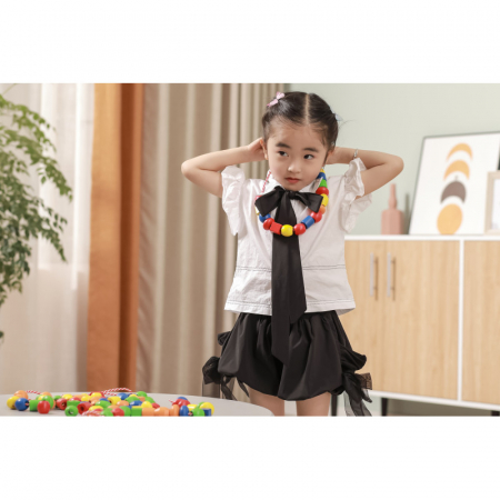 Set 90 de margele din lemn de insirat, Viga [3]