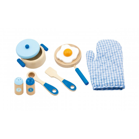 Ne jucam de-a... - Set accesorii pentru gatit - albastru