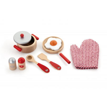 Bucatarii - Set accesorii pentru gatit - rosu