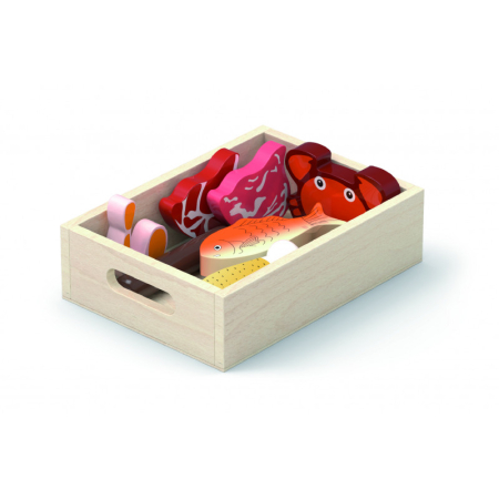 Set alimente de frigider din lemn, Viga [2]