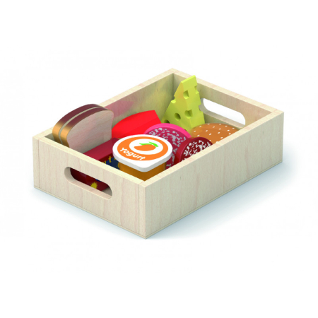Set alimente de frigider din lemn, Viga [2]