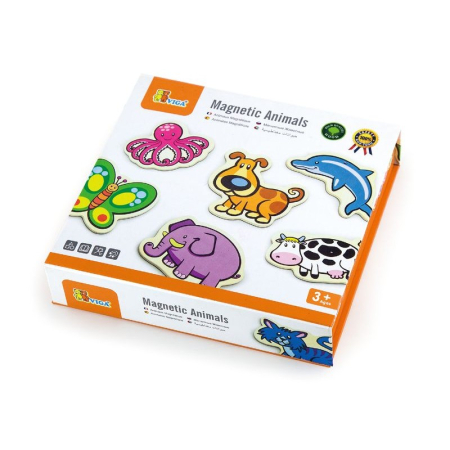 Jucarii Magnetice - Set animale din lemn magnetice