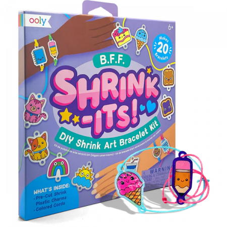 Back to school - Set artistic DIY - Shrink-Its! - creaza bratari prin micsorare