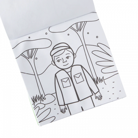 Set carte de colorat si creioane colorate - portabil, Safari [3]