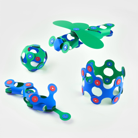 Set Clixo de construit cu magnet, itsy pack Blue-Green 18 [4]