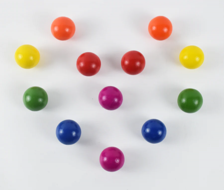 Set bile lemn pentru circuitul cu bile Magbrix Marble Run [1]