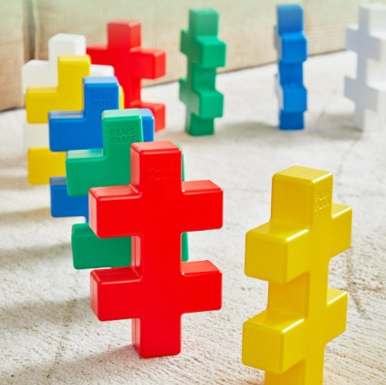 Noutati - Set constructie Plus-Plus, 24 piese, KAEMPE Educational