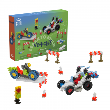 Set constructie Plus-Plus, 500 piese, Invata sa construiesti vehicule [1]