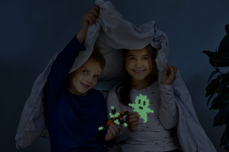 Set constructie educativ Plus-Plus Glow in the Dark, 3000 piese pentru activitati STEM si dezvoltare creativa [4]