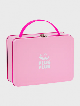 Set constructie Plus-Plus, 70 piese mari, portabil, in cutie metalica, culori pastelate [1]