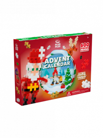 Cadouri Baieti - Set constructie Plus-Plus, Calendar Advent - Lumea lui Mos Craciun