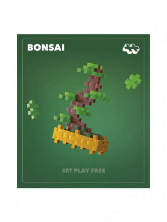 Cadouri copii Paste - Set constructie Plus-Plus, PLANTE - Bonsai verde