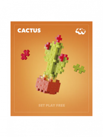 Cadouri copii Paste - Set constructie Plus-Plus, PLANTE - Cactus