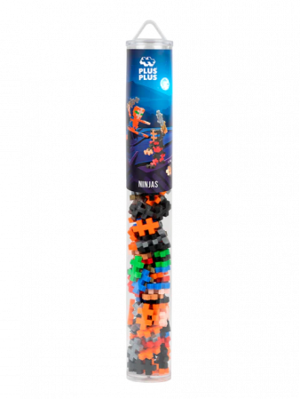 Seturi Constructie - Set constructie Plus-Plus, tub 100 piese, Ninja