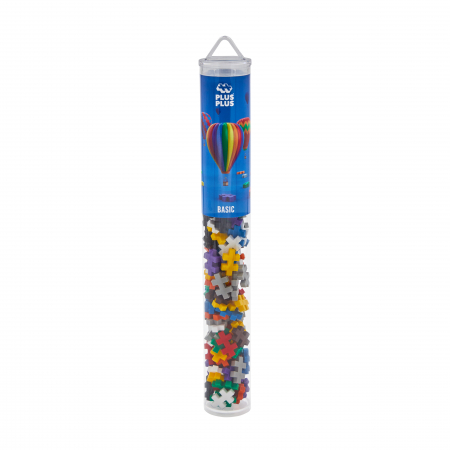 Cadouri Fete - Set constructie Plus-Plus, tub 100 piese, culori standard