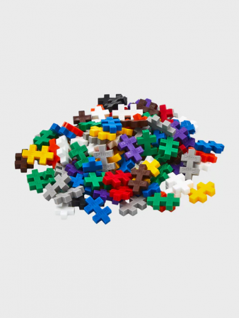 Set constructie Plus-Plus, tub 100 piese, culori standard [2]