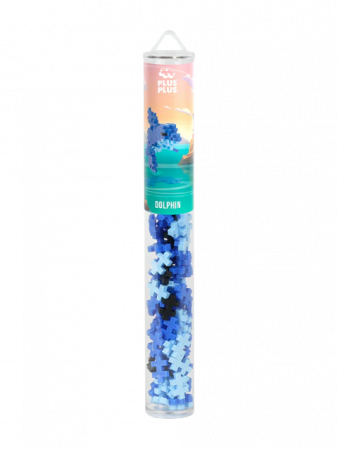 Seturi Constructie - Set constructie Plus-Plus, tub 100 piese, Delfin