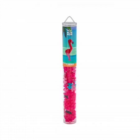 Seturi Constructie - Set constructie Plus-Plus, tub 100 piese, Flamingo