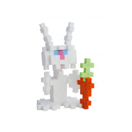 Set constructie Plus-Plus, tub 100 piese, Iepure [2]