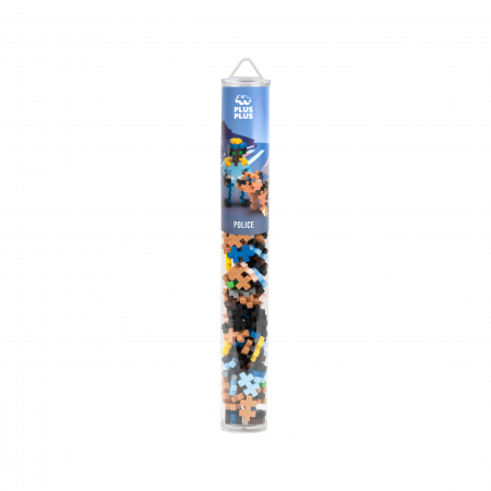 Seturi Constructie - Set constructie Plus-Plus, tub 100 piese, Politist