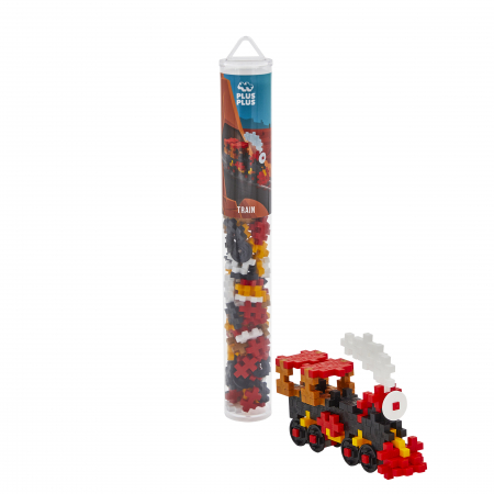 Set constructie Plus-Plus, tub 100 piese, Tren [1]