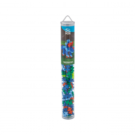Seturi Constructie - Set constructie Plus-Plus, tub 100 piese, Triceratops