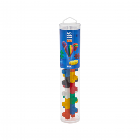 Cadouri Fete - Set constructie Plus-Plus, tub 15 piese mari, culori standard