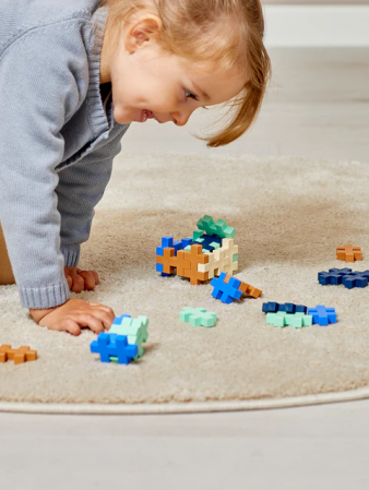 Set constructie Plus-Plus, tub 15 piese mari, culorile brizei [2]